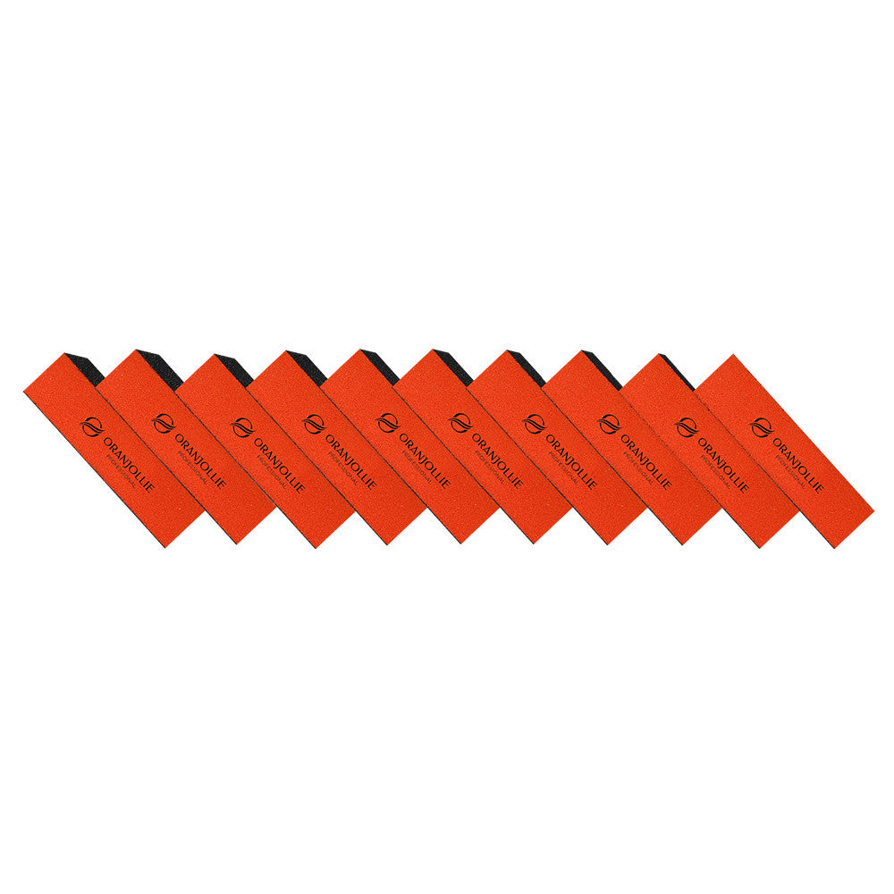 Buffer abraziv portocaliu/negru Oranjollie - set 10 buc