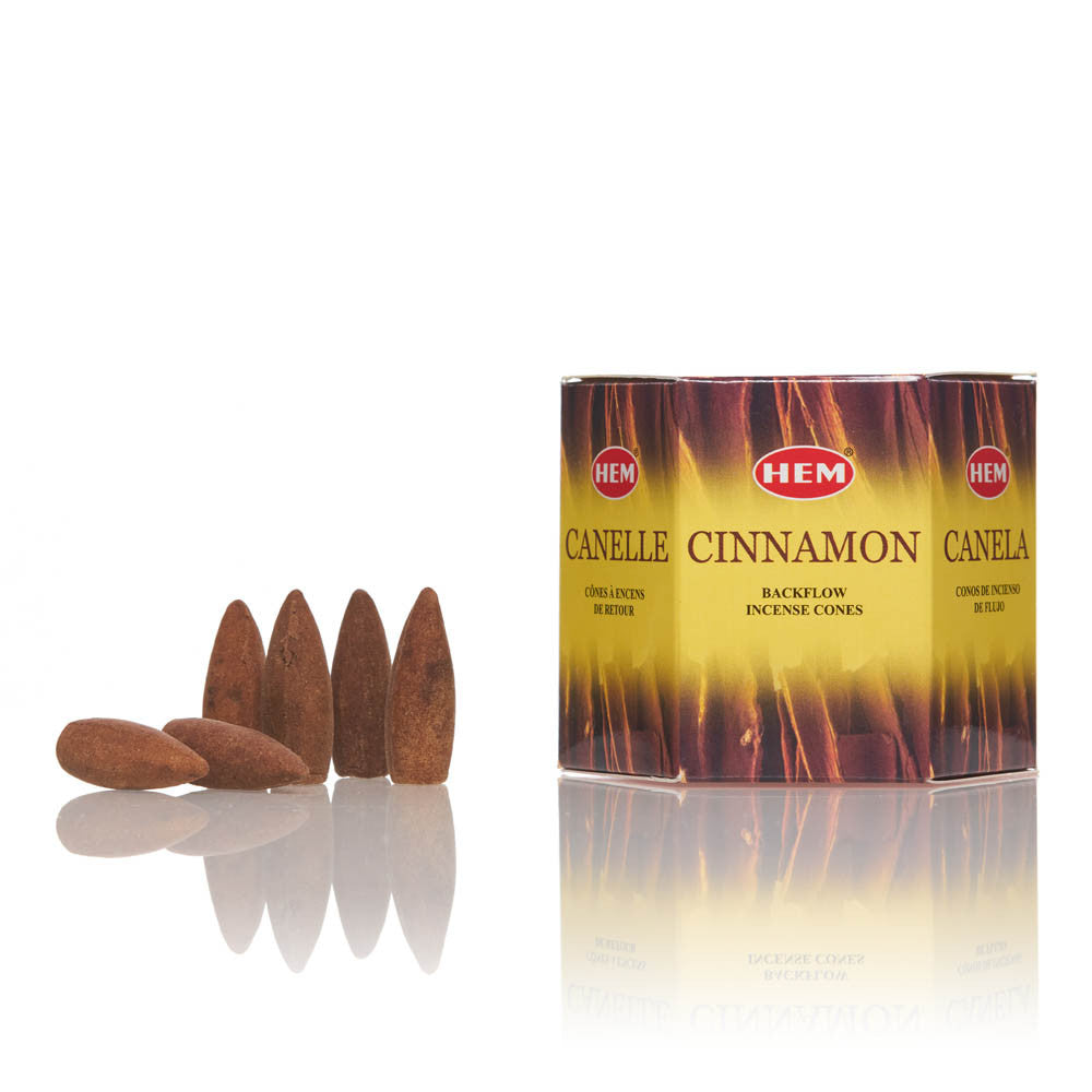 Conuri parfumate backflow Cinnamon HEM 40buc