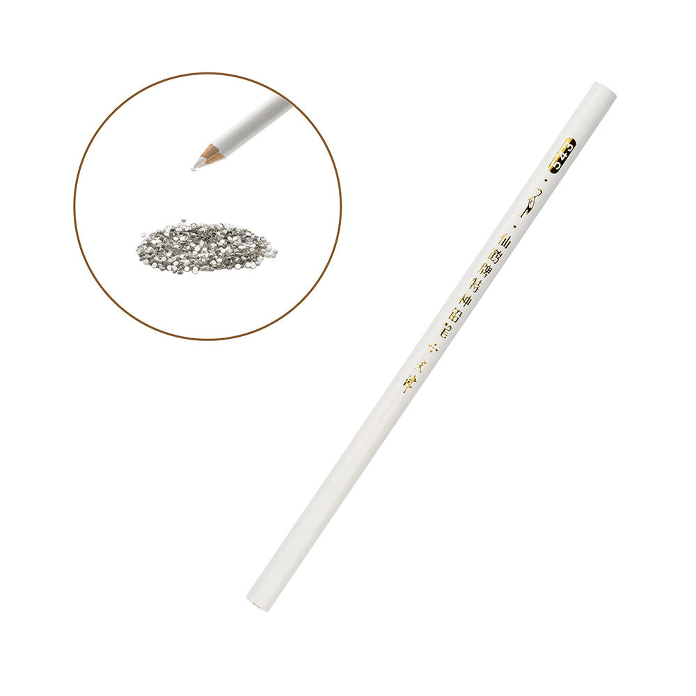 Creion aplicator strasuri Alb