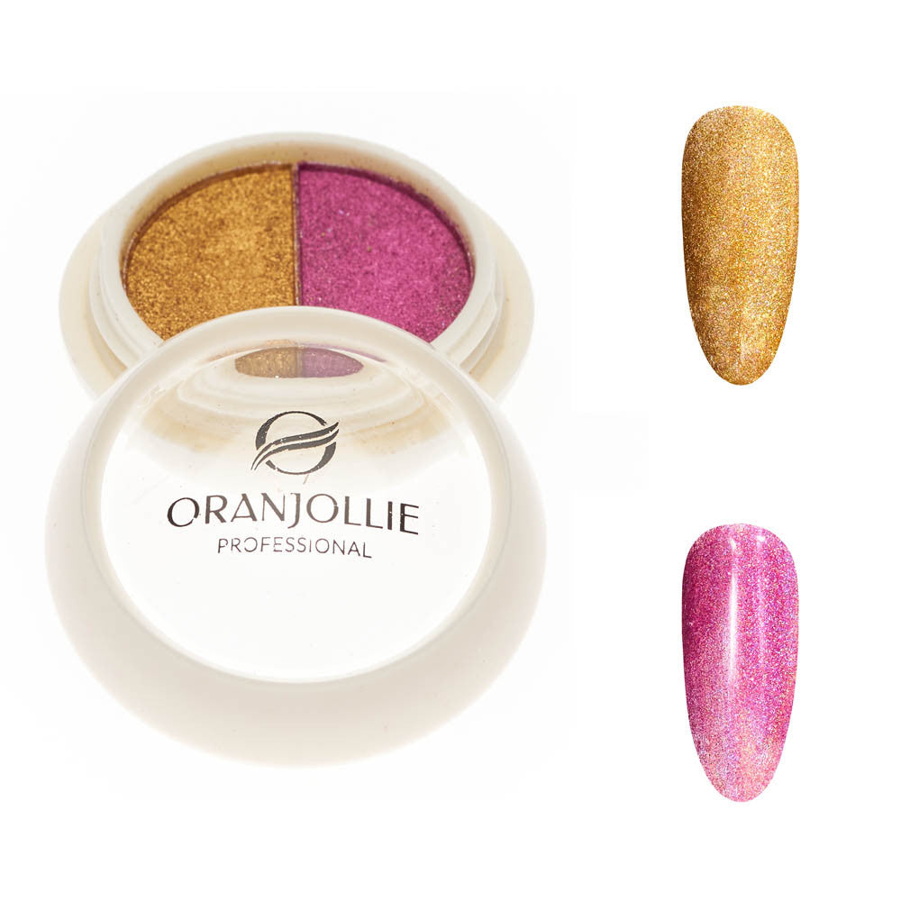 Holographic pigment palette 004 W56C Oranjollie