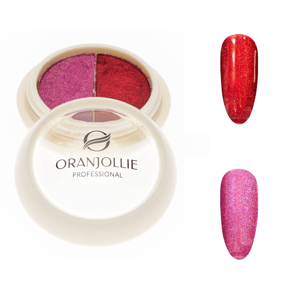 Holographic pigment palette 010 W56F Oranjollie