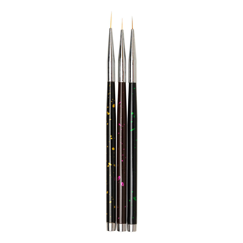 Pensule pictura 3 set negre Oranjollie