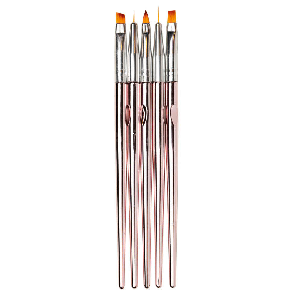 Pensule rose gold 5 set Oranjollie