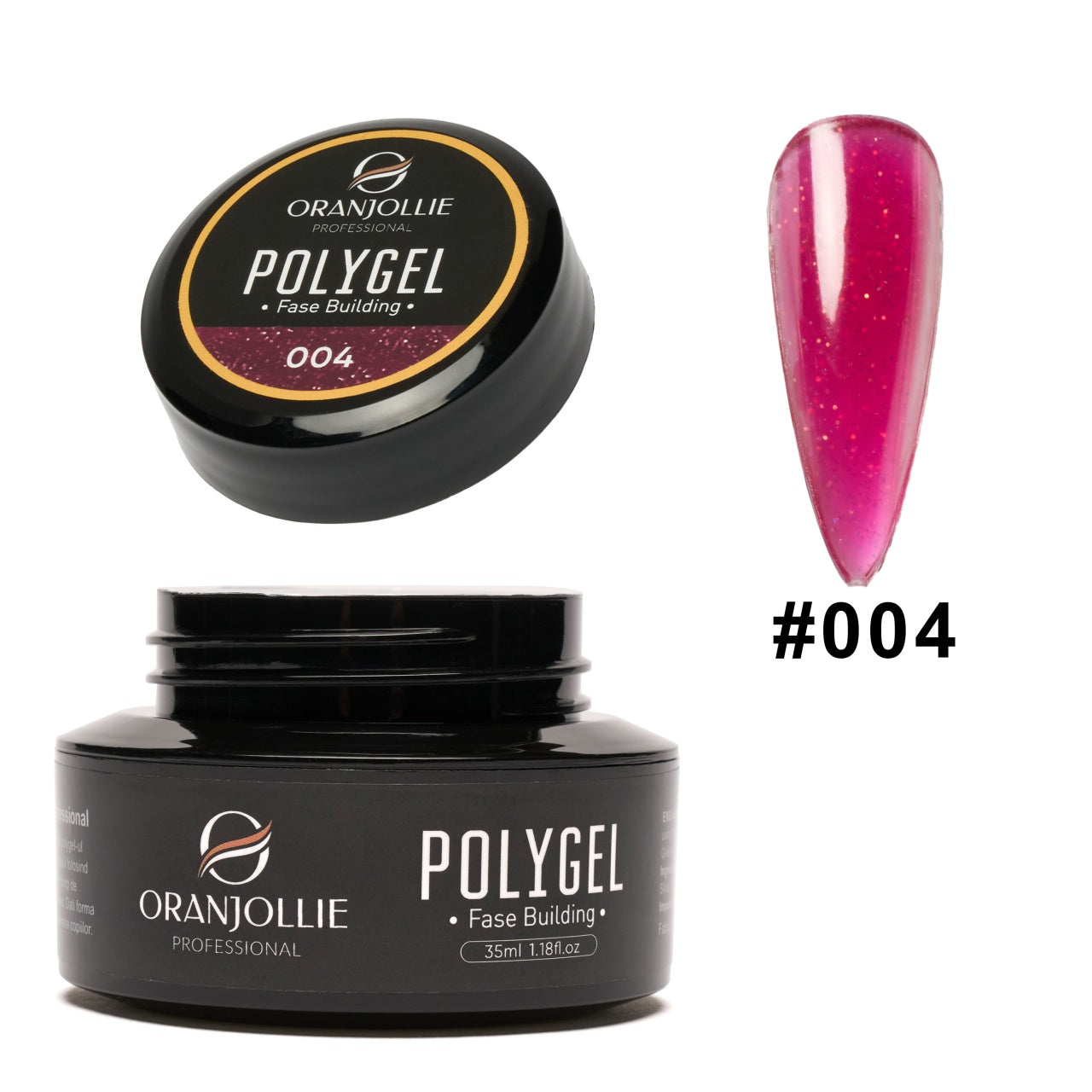 Polygel glitter 004 35g Oranjollie