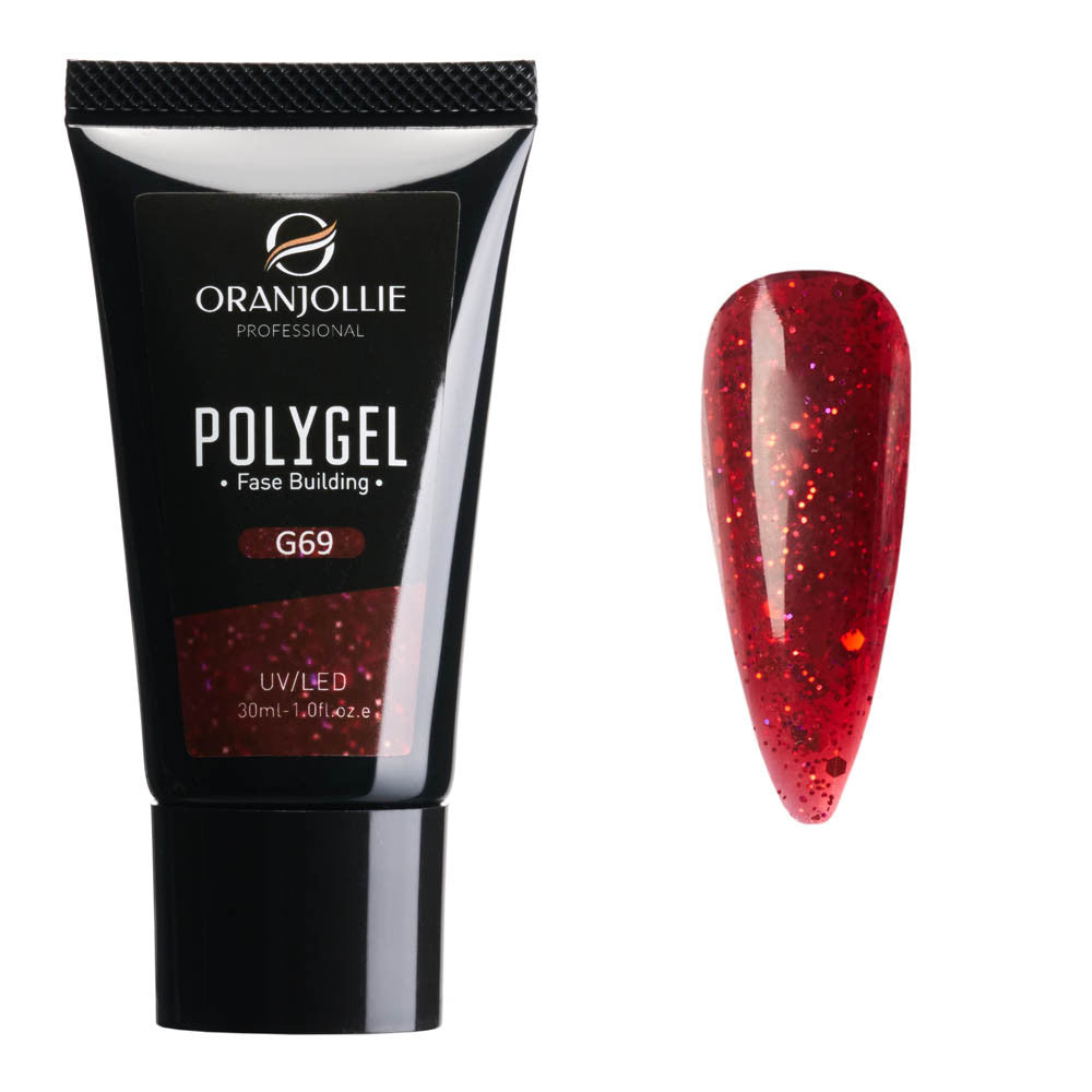 Polygel sclipici G69 Oranjollie