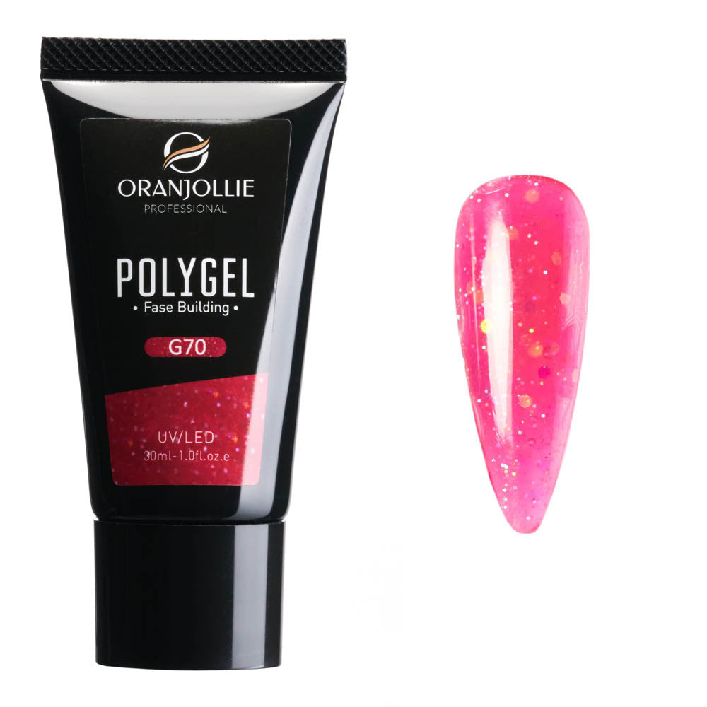 Polygel sclipici G70 Oranjollie