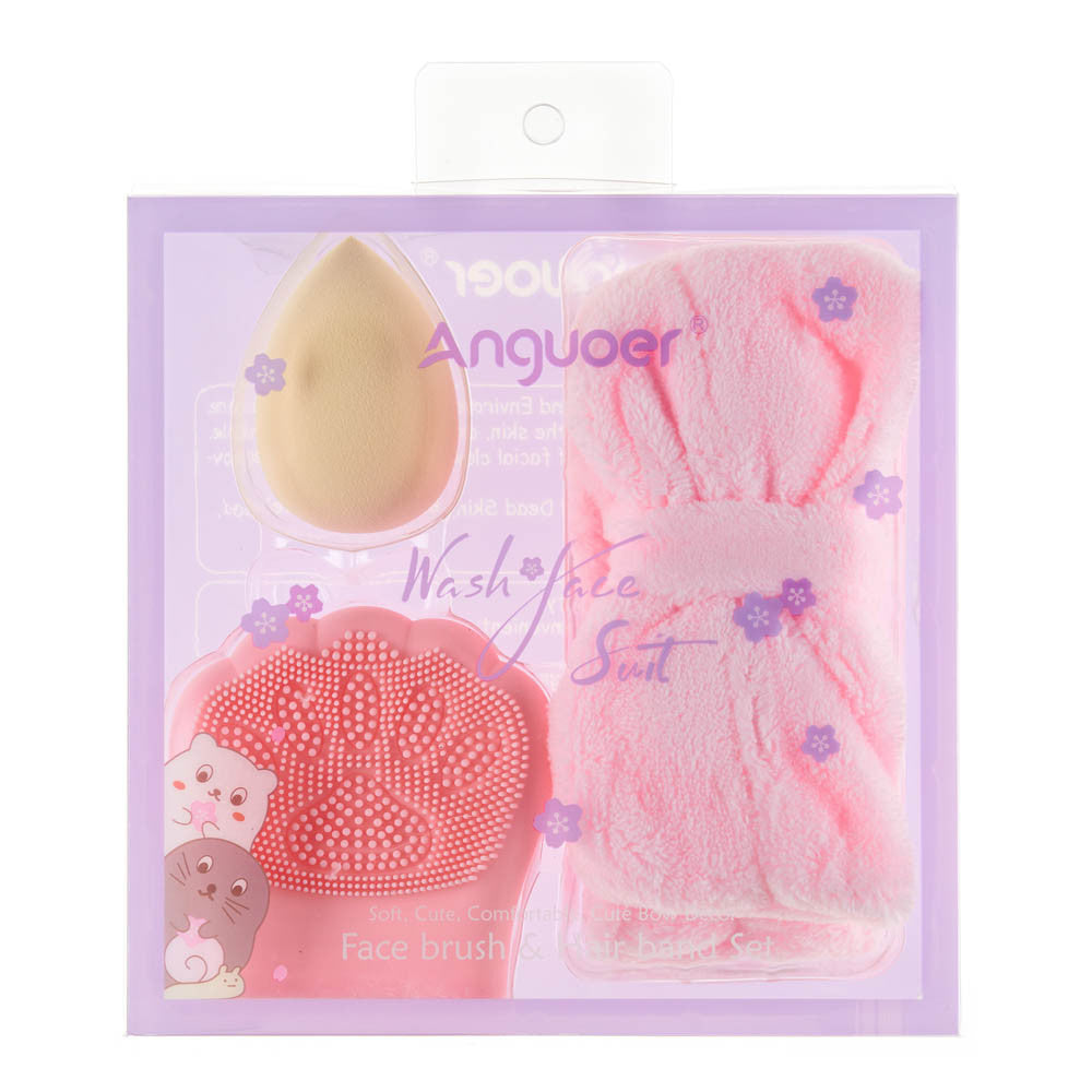 Sponge set + headband + brush washing device X111 Oranjollie